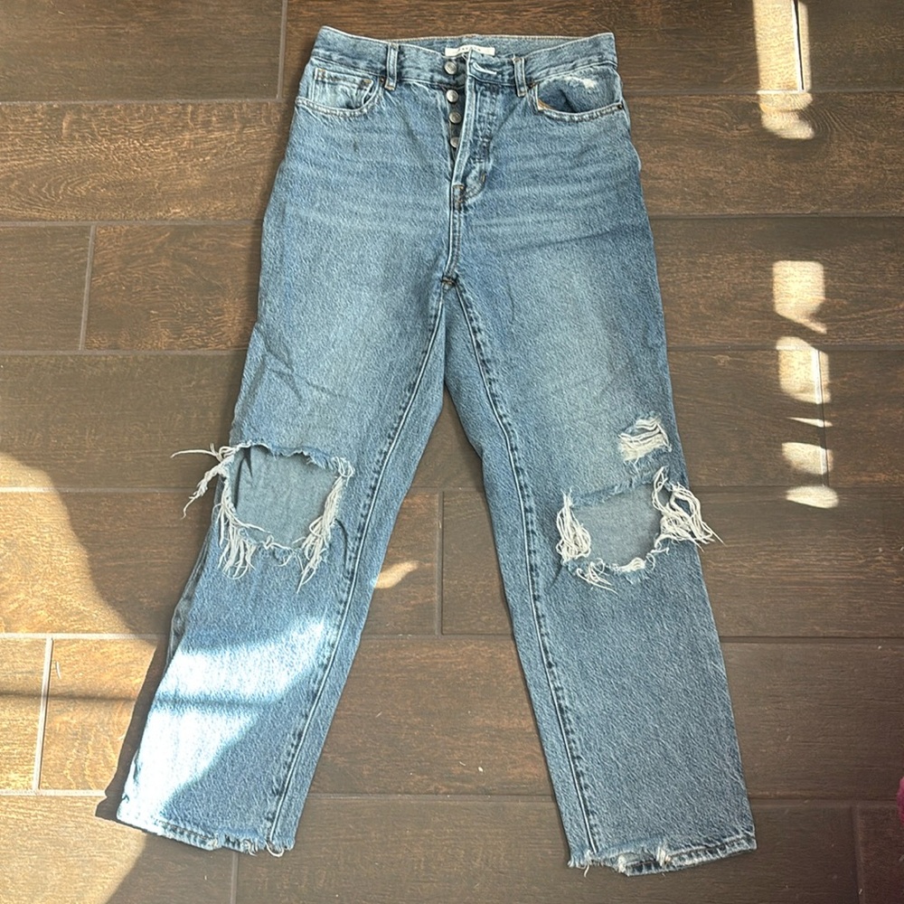 pacsun high rise straight leg jeans